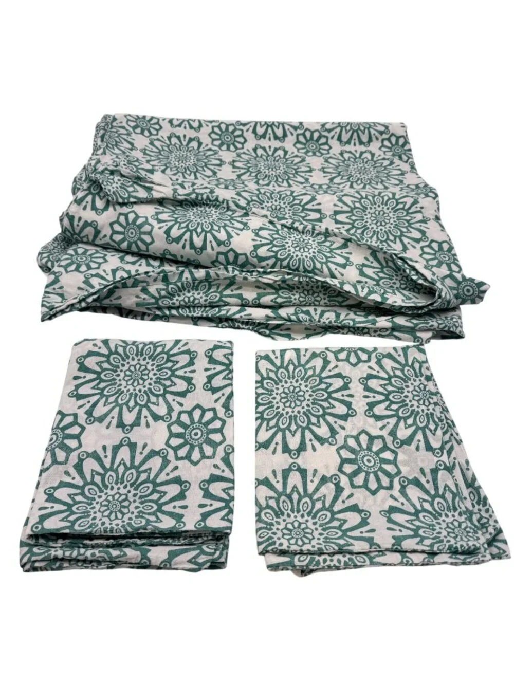 Lot Of Ikea Ängssalvia Floral All Over Print Cotton Pillowcase Duvet Cover Set
